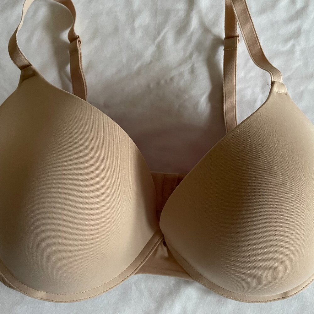 VICTORIA'S SECRET PINK WEAR EVERYWHERE CONVERBLE PUSH-UP BRA NUDE SIZE 36DD